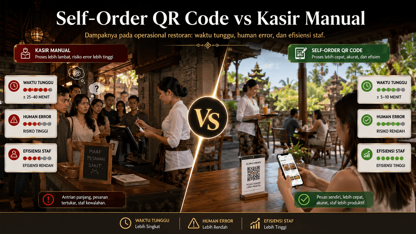 Self Order Qr Code Vs Kasir Manual Dampaknya Pada Operasional Restoran Talosdev.id