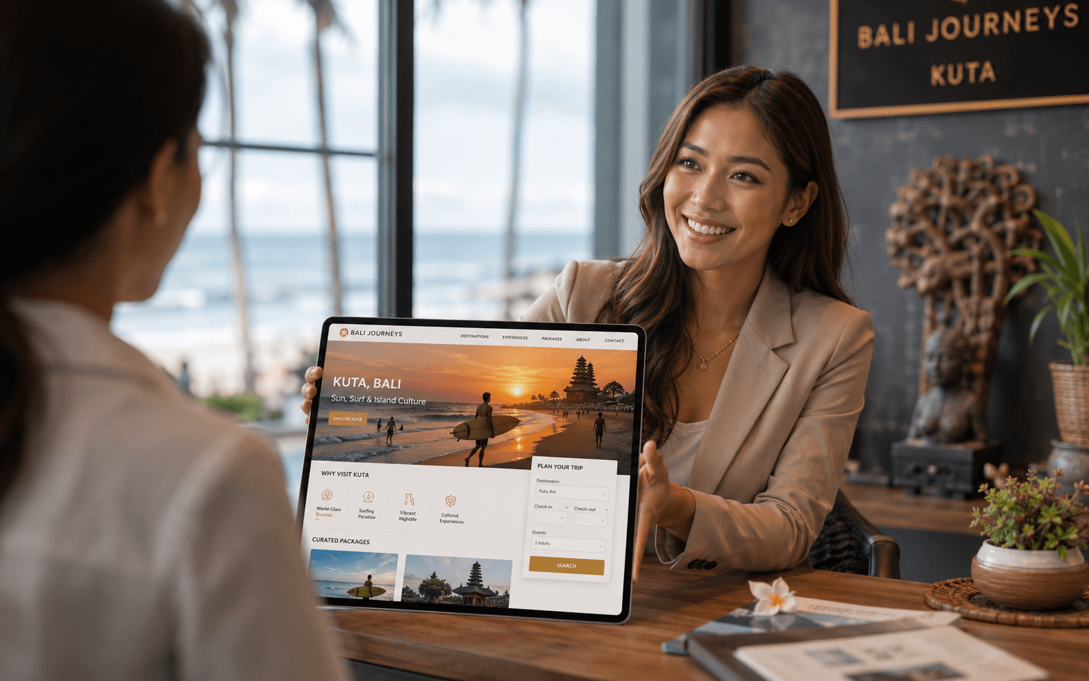 Tropical Travel Consultation With Bali View Talosdev.id